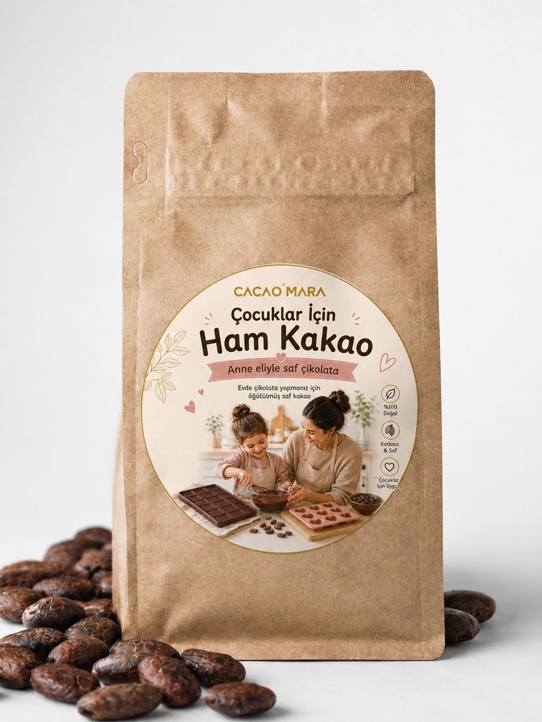 çocuklar için ham kakao
